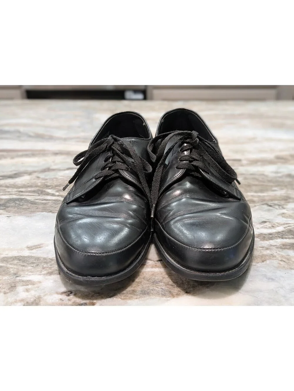 Vintage Walk‑Over Black Leather Oxford Shoes • Men’s 11 EEE
